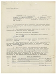 Larry Fine Contract Signed Three-Times With Comedy III Productions, Dated May 1959 -- Initialed in Several Places as Well -- 12pp. Measures 8.5'' x 11'' -- Very Good Condition